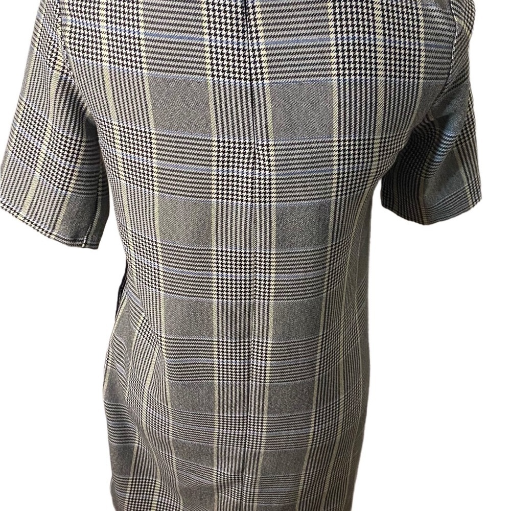 Zara Gray Knee-Length Sheath Dress with Short Sleeves for Work - Picture 6 of 7